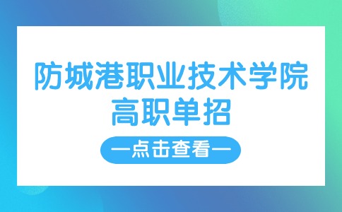 防城港職業技術學院高職單招